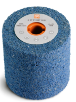 FEIN - Tambur elastic slefuit/satinat Ø100 x 100 x  alezaj 19 mm; albastru - P180