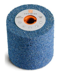 FEIN - Tambur elastic slefuit/satinat Ø100 x 100 x  alezaj 19 mm; albastru - P180