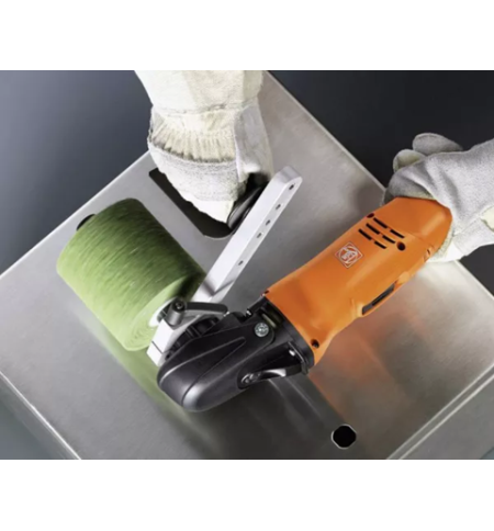 FEIN - Tambur elastic slefuit/satinat Ø100 x 100 x  alezaj 19 mm; verde - P60