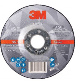 3M Silver disc polizare ceramic depresat 125 x 7 x 22,23mm 