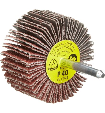 KM 613 - perie abraziva pentru finisari 25 x 15 x ax de 6mm, granulatie P240