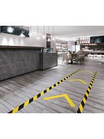 3M 766I - Banda adeziva vinil pentru marcare, semnalizare (galben/negru) 50mm X 33M 