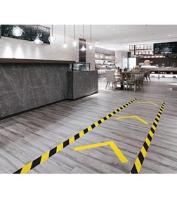 3M 766I - Banda adeziva vinil pentru marcare, semnalizare (galben/negru) 50mm X 33M 