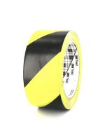 3M 766I - Banda adeziva vinil pentru marcare, semnalizare (galben/negru) 50mm X 33M 