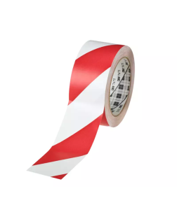 3M 767I - Banda adeziva vinil pentru marcare, semnalizare (rosu/alb) 50mm X 33M 