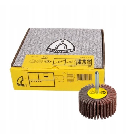 KM 613 - perie abraziva pentru finisari 25 x 15 x ax de 6mm, granulatie P240