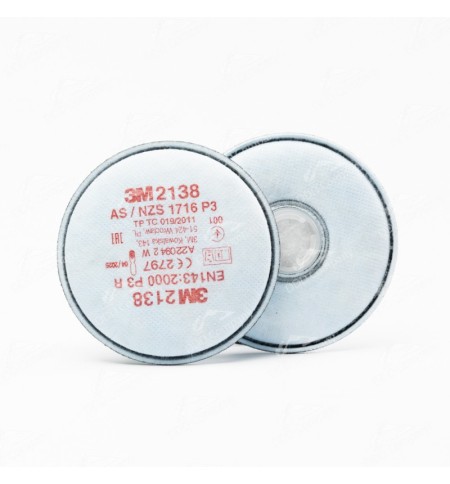 3M 2138 Discuri filtrante protectia împotriva particulelor solide și lichide tip FFP3 