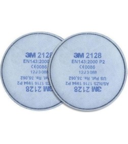 3M 2128 Discuri filtrante cu carbon activ pentru protectia tip FFP2 împotriva particulelor solide și lichide