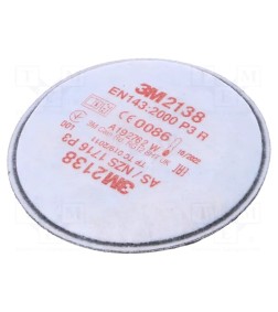 3M 2138 Discuri filtrante protectia împotriva particulelor solide și lichide tip FFP3 