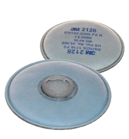 3M 2128 Discuri filtrante cu carbon activ pentru protectia tip FFP2 împotriva particulelor solide și lichide