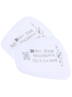 3M 5911 - Prefiltre pentru protectie la particule, asigura o clasa de protectie P1R