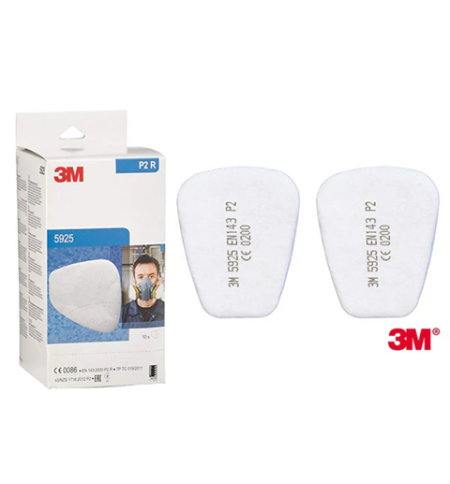 3M 5925 - Prefiltre pentru protectie la particule, asigura o clasa de  protectie P2R