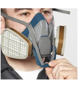 3M 6502QL - Semimasca elastomerica cu sistem QL - marimea M