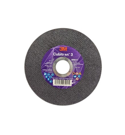 3M CUBITRON™ 3 - Disc debitare drept 125 x 1.6 x 22,23mm pentru inox_otel