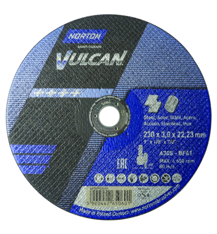 Norton VULCAN - Disc debitare uz general 230x3x22.23 mm
